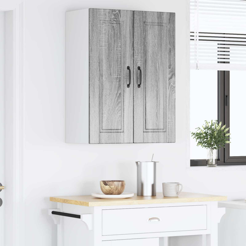 Szafka kuchenna z półką 2 pcs Szary Sonoma 30 x 31 x 80 cm