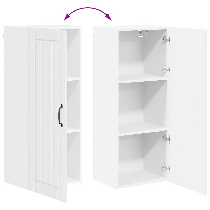 Szafka kuchenna Wysoki połysk biały 40 x 31 x 100 cm