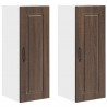 Szafka kuchenna z półką 2 pcs Brązowy dąb 30 x 31 x 80 cm
