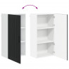 Szafka kuchenna Czarny 50 x 31 x 100 cm Materiał drewnopochodny