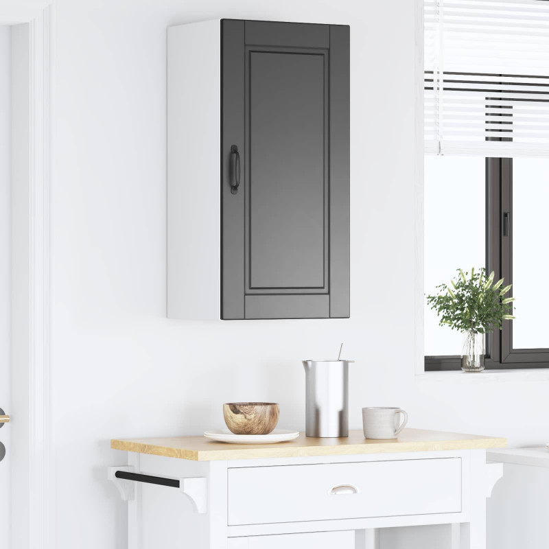 Szafka kuchenna Czarny 40 x 31 x 80 cm Materiał drewnopochodny