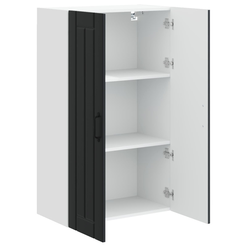Szafka kuchenna Czarny 60 x 31 x 100 cm Materiał drewnopochodny