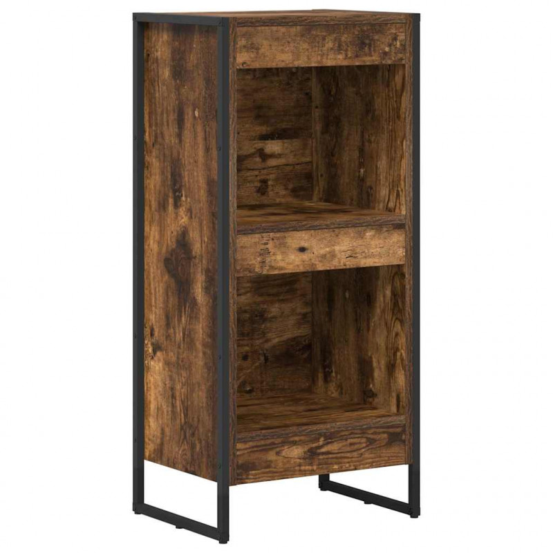 Szafka na książki Dąb dymny 80 x 30 x 155 cm