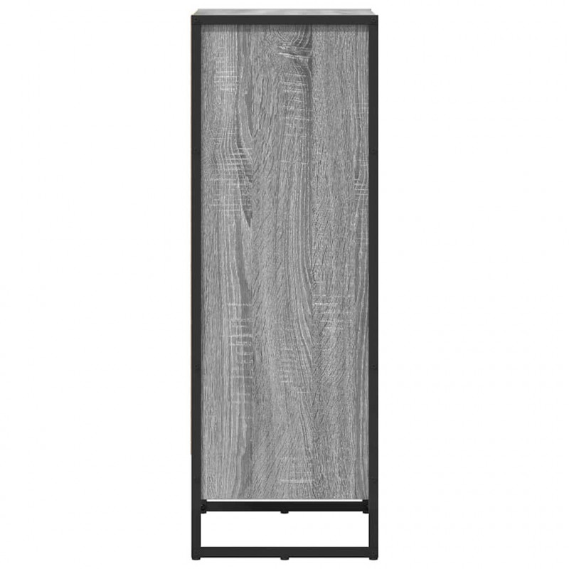 Szafka na książki Szary Sonoma 80 x 30 x 155 cm