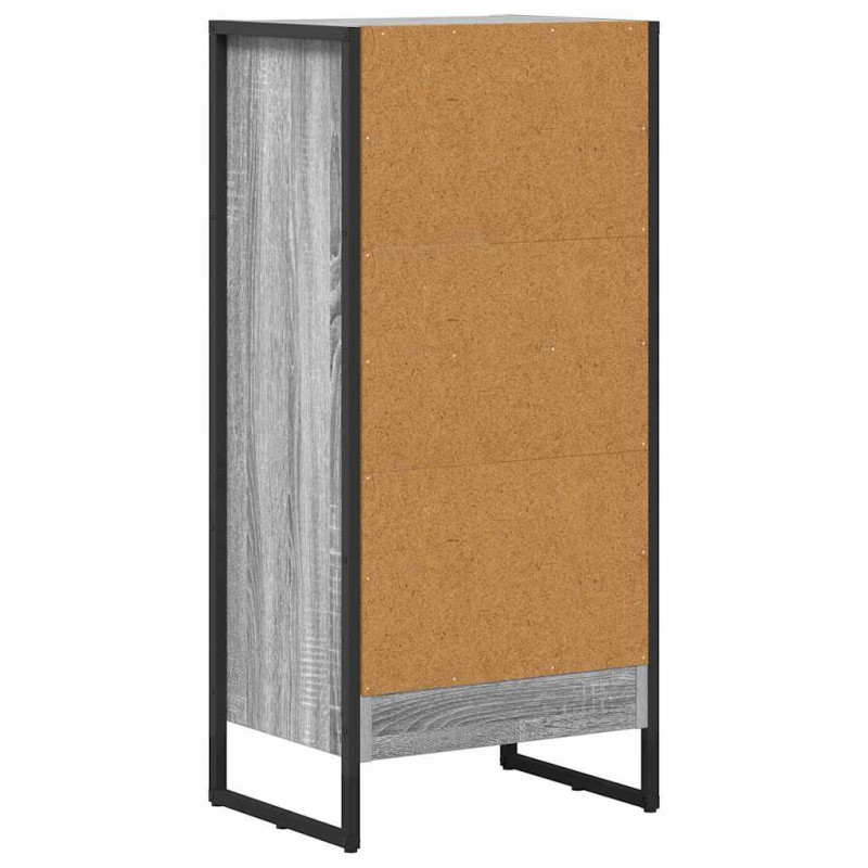 Szafka na książki Szary Sonoma 80 x 30 x 155 cm