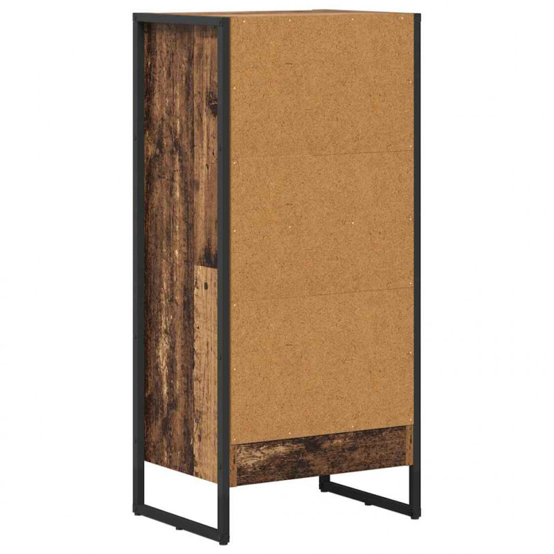 Szafka na książki Stare drewno 80 x 30 x 155 cm