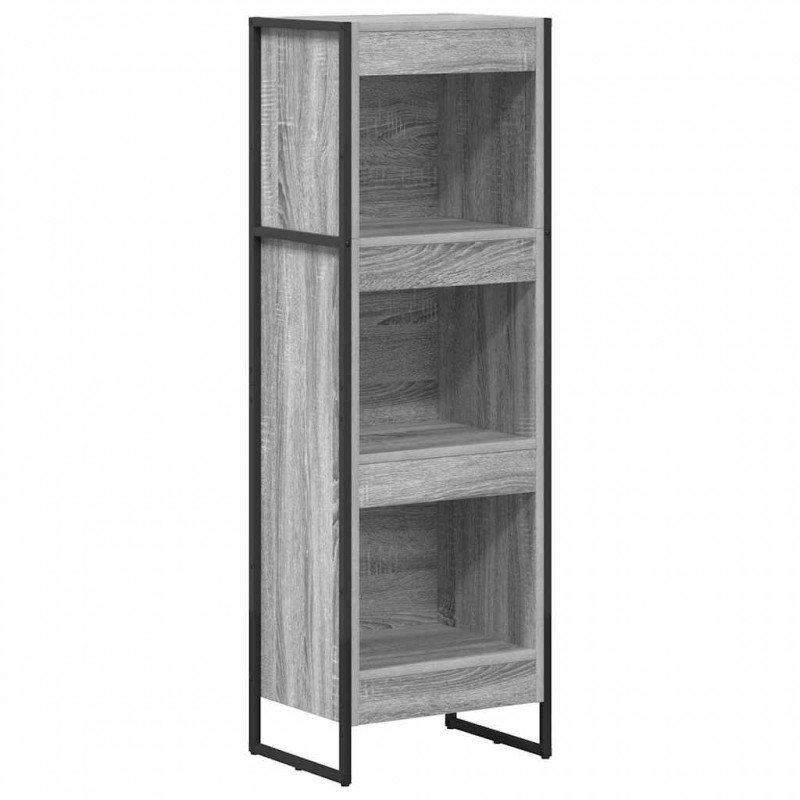Szafka na książki Szary Sonoma 80 x 30 x 155 cm