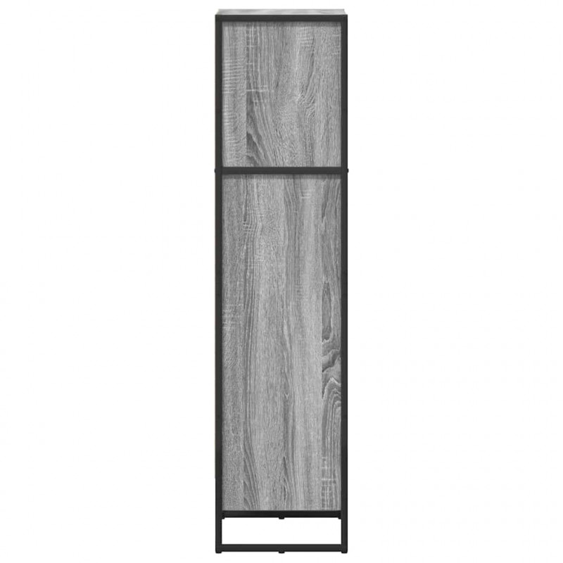 Szafka na książki Szary Sonoma 80 x 30 x 155 cm