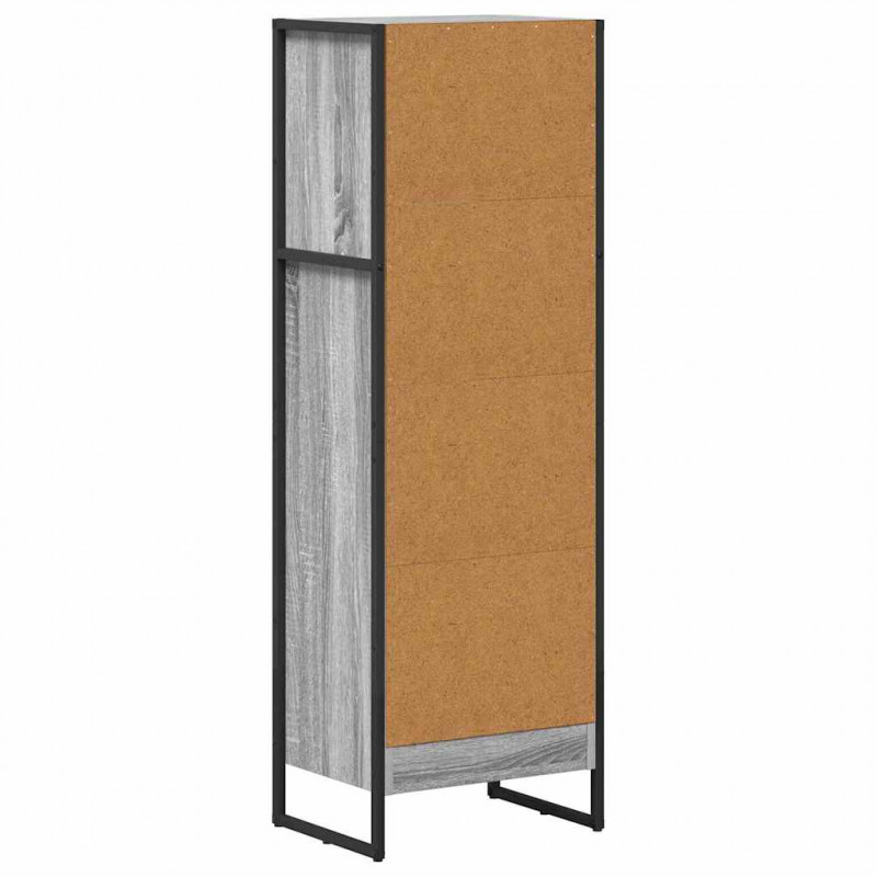 Szafka na książki Szary Sonoma 80 x 30 x 155 cm