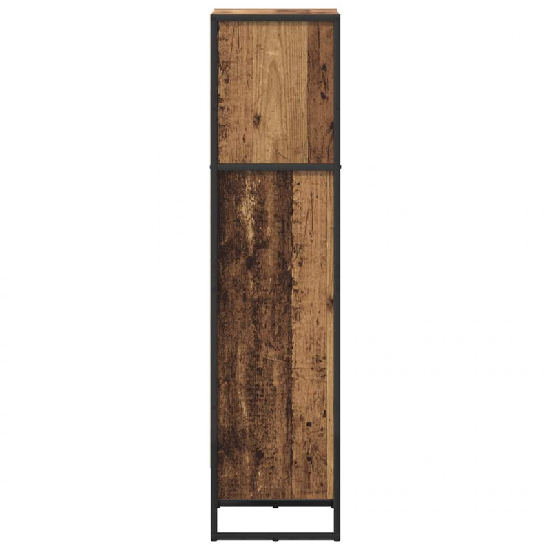 Szafka na książki Stare drewno 80 x 30 x 155 cm