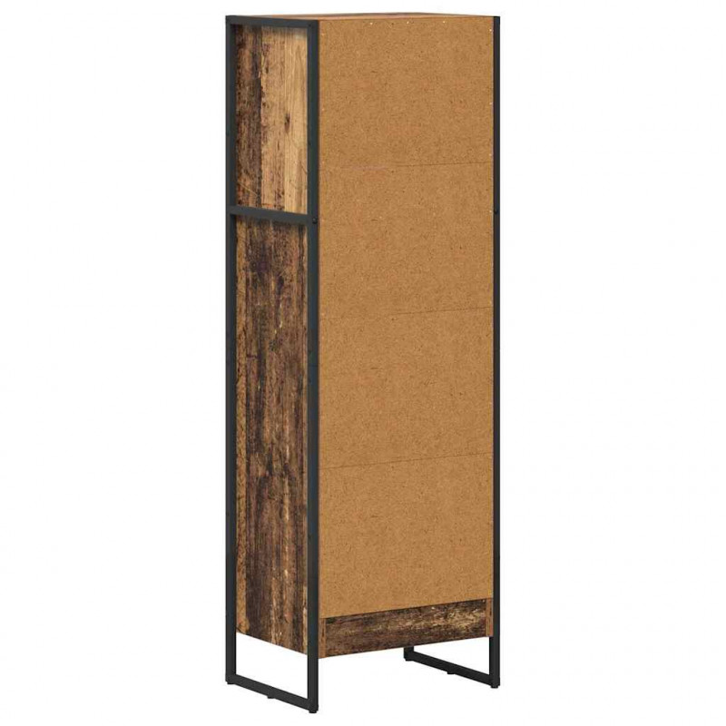 Szafka na książki Stare drewno 80 x 30 x 155 cm