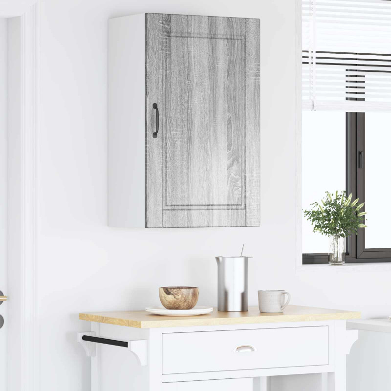 Szafka kuchenna z półką z drzwiami Szary Sonoma 50 x 31 x 80 cm