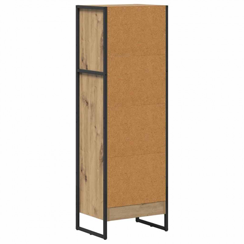 Szafka na książki Dąb rzemieślniczy 80 x 30 x 155 cm