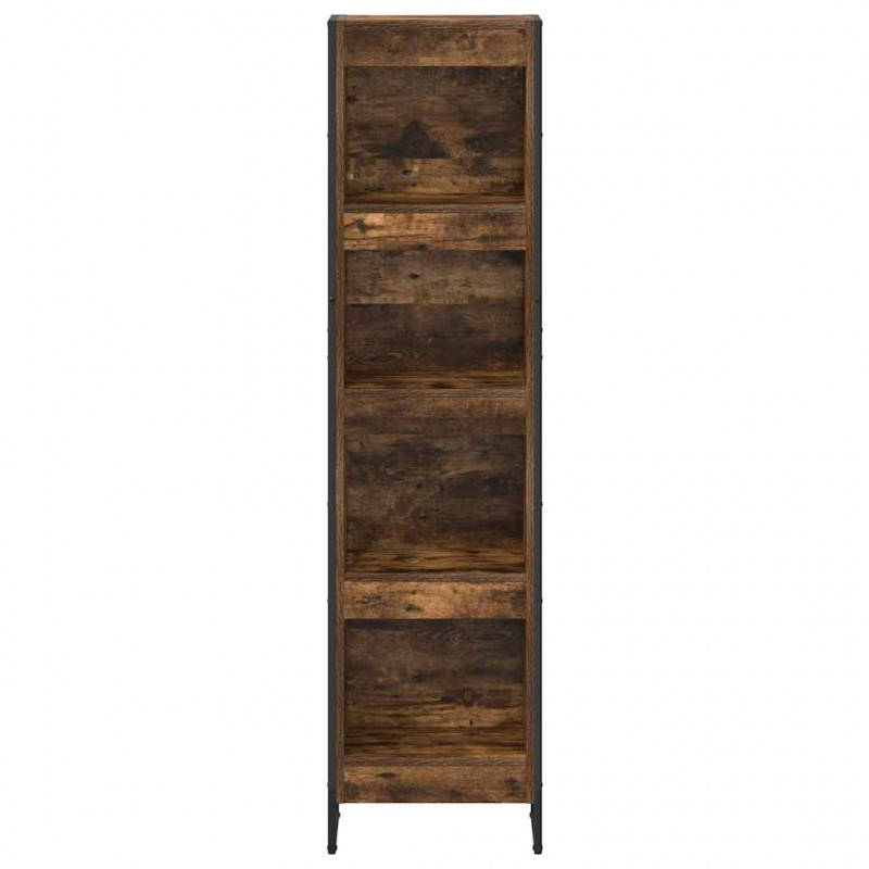 Szafka na książki Dąb dymny 80 x 30 x 155 cm