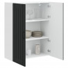 Szafka kuchenna Czarny 80 x 31 x 100 cm Materiał drewnopochodny