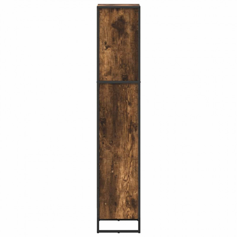 Szafka na książki Dąb dymny 80 x 30 x 155 cm