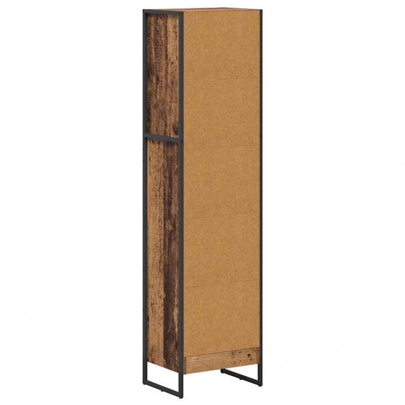 Szafka na książki Stare drewno 80 x 30 x 155 cm