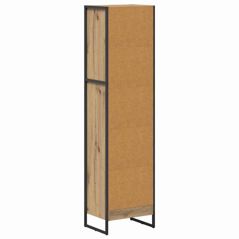 Szafka na książki Dąb rzemieślniczy 80 x 30 x 155 cm