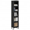Szafka na książki Czarny Dąb 80 x 30 x 155 cm