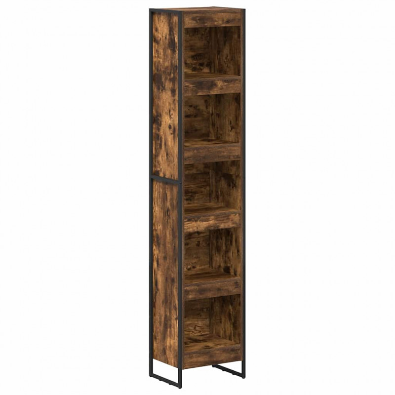Szafka na książki Dąb dymny 80 x 30 x 155 cm