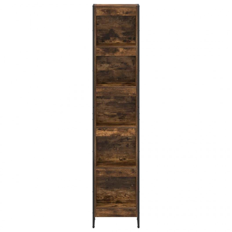 Szafka na książki Dąb dymny 80 x 30 x 155 cm