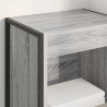 Szafka na książki Szary Sonoma 80 x 30 x 155 cm