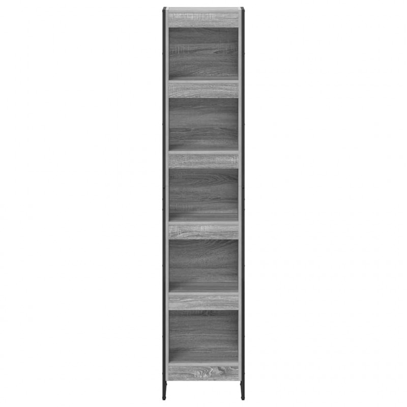 Szafka na książki Szary Sonoma 80 x 30 x 155 cm