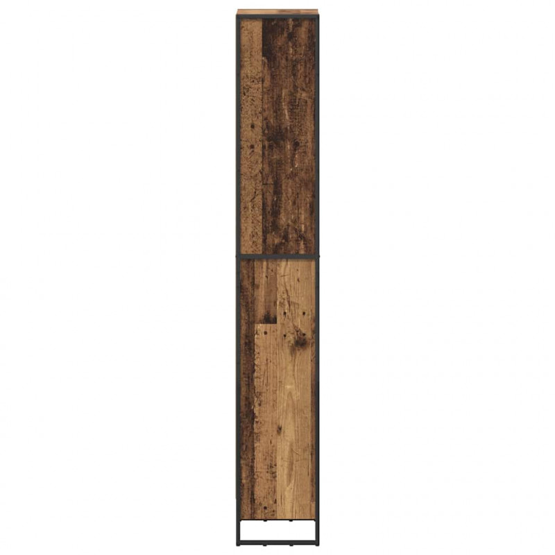 Szafka na książki Stare drewno 80 x 30 x 155 cm