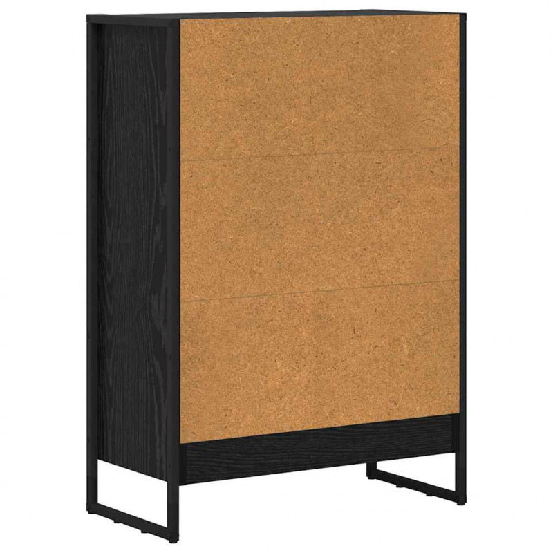Szafka na książki Czarny Dąb 80 x 30 x 155 cm