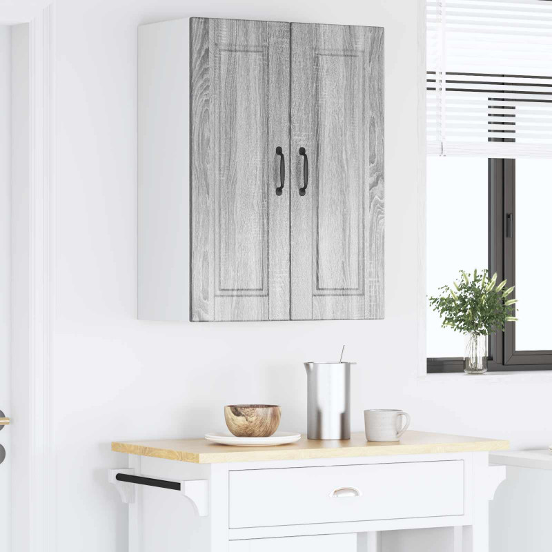 Szafka kuchenna z półką z drzwiami Szary Sonoma 60 x 31 x 80 cm