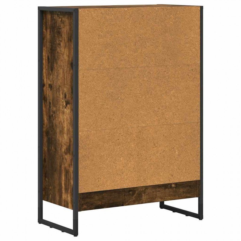 Szafka na książki Dąb dymny 80 x 30 x 155 cm