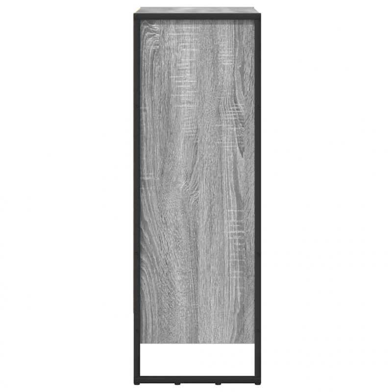 Szafka na książki Szary Sonoma 80 x 30 x 155 cm