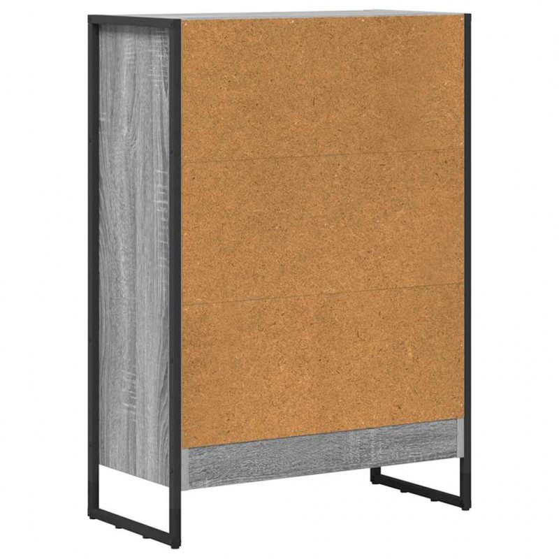 Szafka na książki Szary Sonoma 80 x 30 x 155 cm