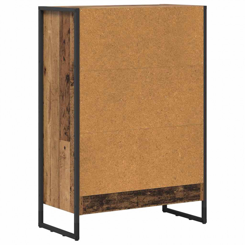 Szafka na książki Stare drewno 80 x 30 x 155 cm