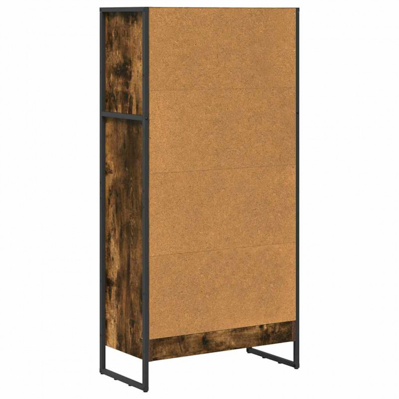 Szafka na książki Dąb dymny 80 x 30 x 155 cm