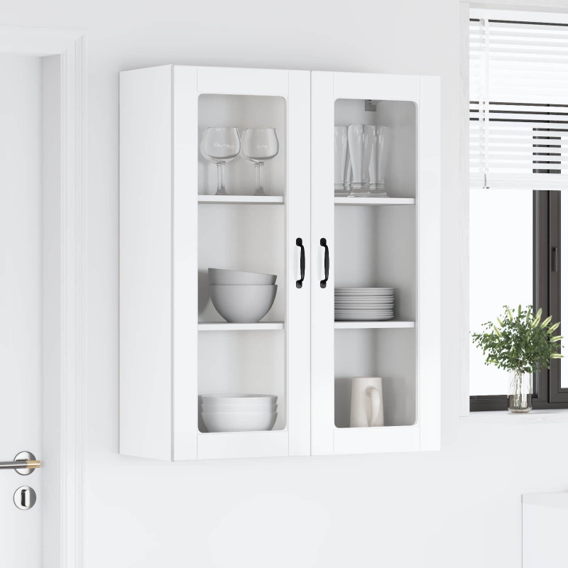 Szafka kuchenna wisząca Wysoki połysk biały 80 x 31 x 100 cm