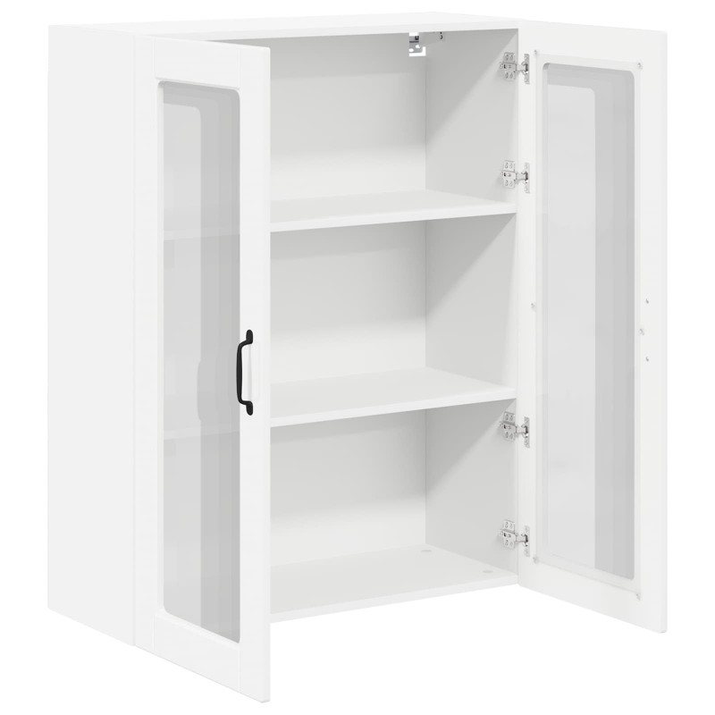 Szafka kuchenna wisząca Wysoki połysk biały 80 x 31 x 100 cm