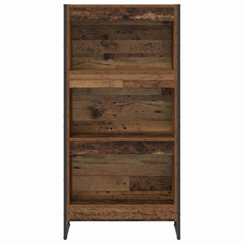 Szafka na książki Stare drewno 80 x 30 x 155 cm