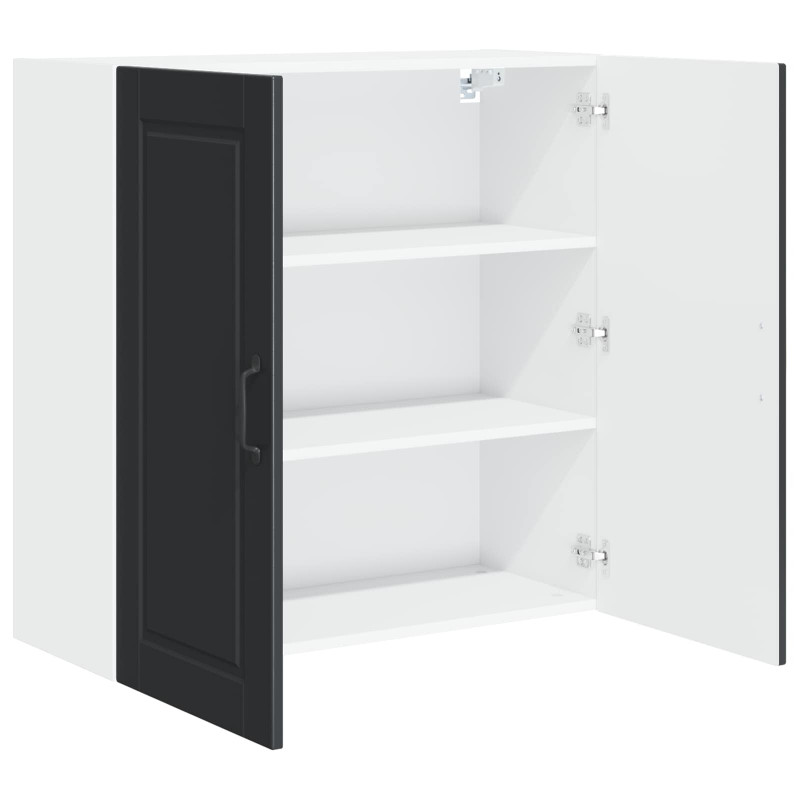 Szafka kuchenna Czarny 80 x 31 x 80 cm Materiał drewnopochodny