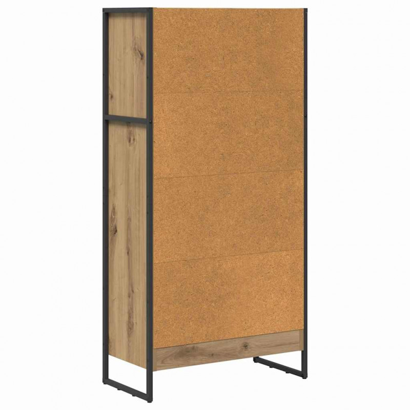 Szafka na książki Dąb rzemieślniczy 80 x 30 x 155 cm