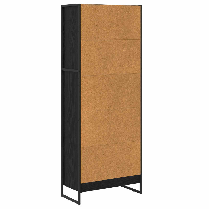 Szafka na książki Czarny Dąb 80 x 30 x 155 cm