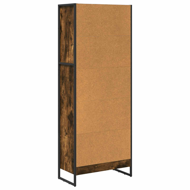 Szafka na książki Dąb dymny 80 x 30 x 155 cm