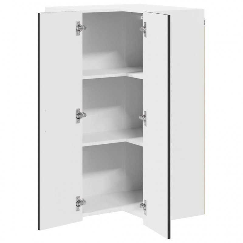 Szafka kuchenna Czarny 57 x 57 x 100 cm Materiał drewnopochodny