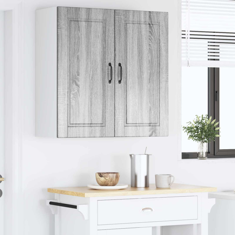 Szafka kuchenna z półką z drzwiami Szary Sonoma 80 x 31 x 80 cm