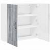 Szafka kuchenna z półką z drzwiami Szary Sonoma 80 x 31 x 80 cm