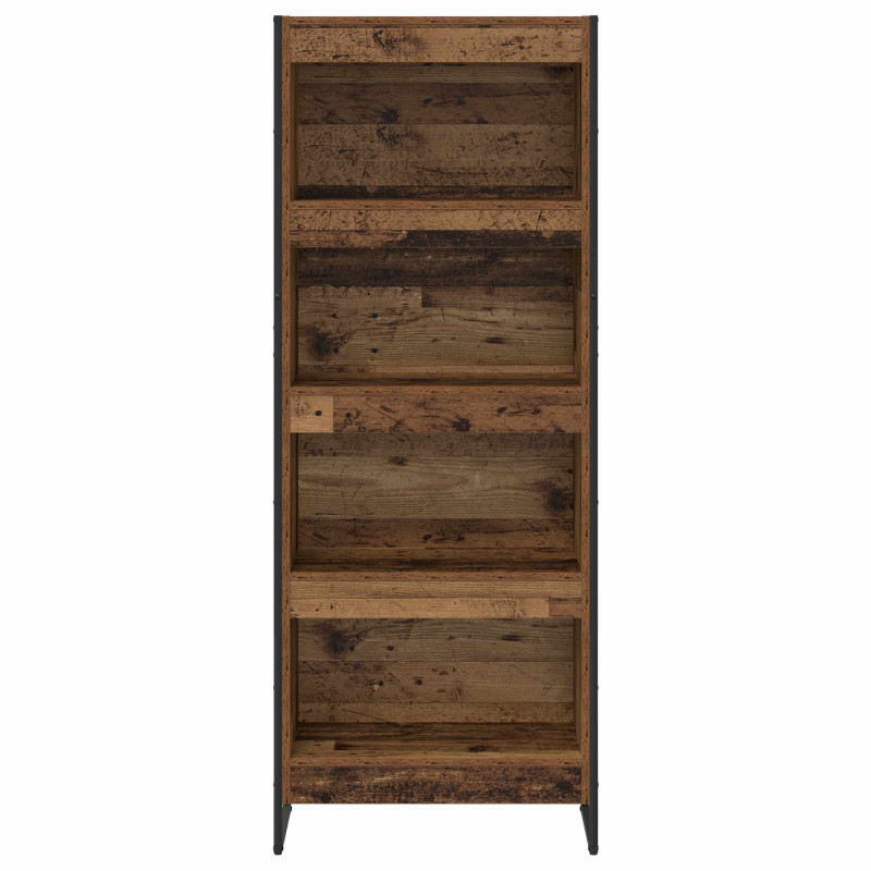 Szafka na książki Stare drewno 80 x 30 x 155 cm