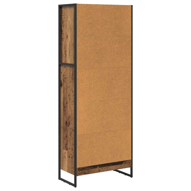 Szafka na książki Stare drewno 80 x 30 x 155 cm
