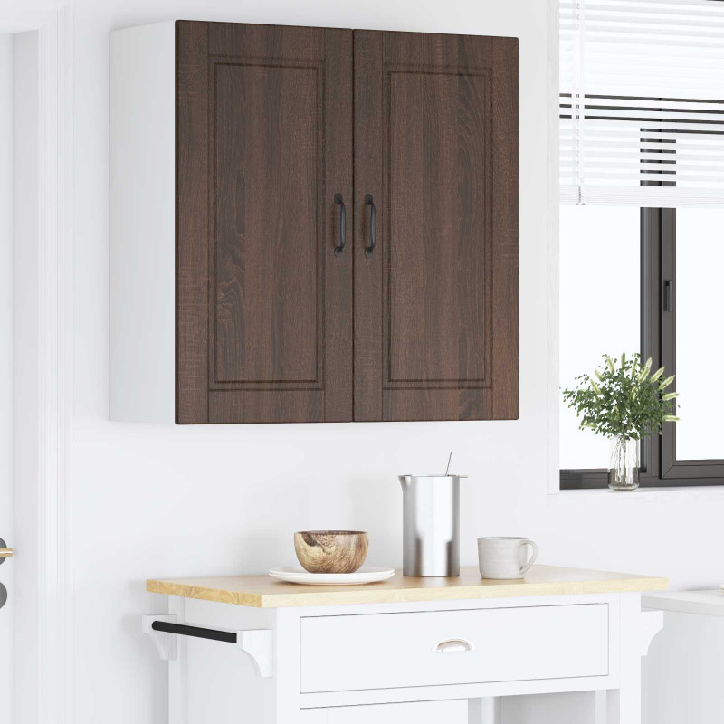 Szafka kuchenna z półką z drzwiami Brązowy dąb 80 x 31 x 80 cm