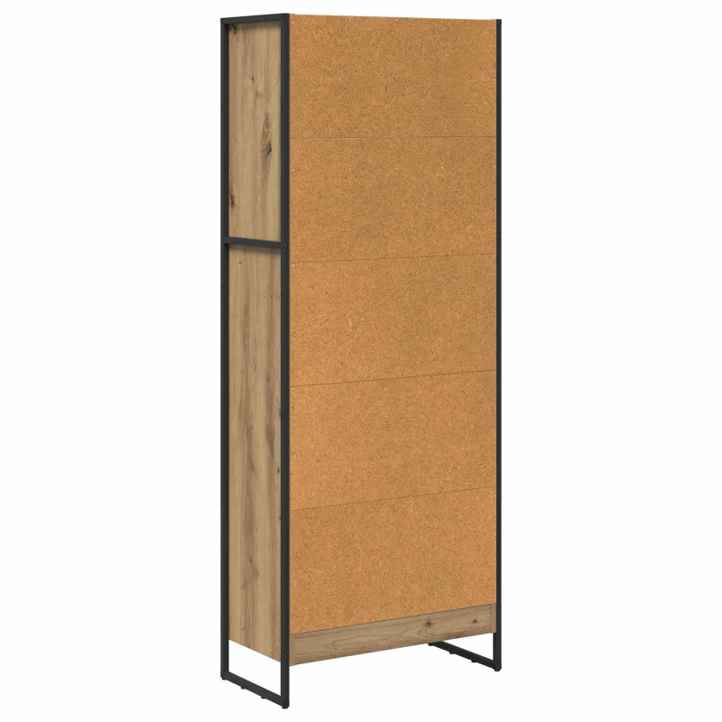 Szafka na książki Dąb rzemieślniczy 80 x 30 x 155 cm