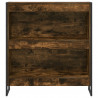 Szafka na książki Dąb dymny 80 x 30 x 155 cm